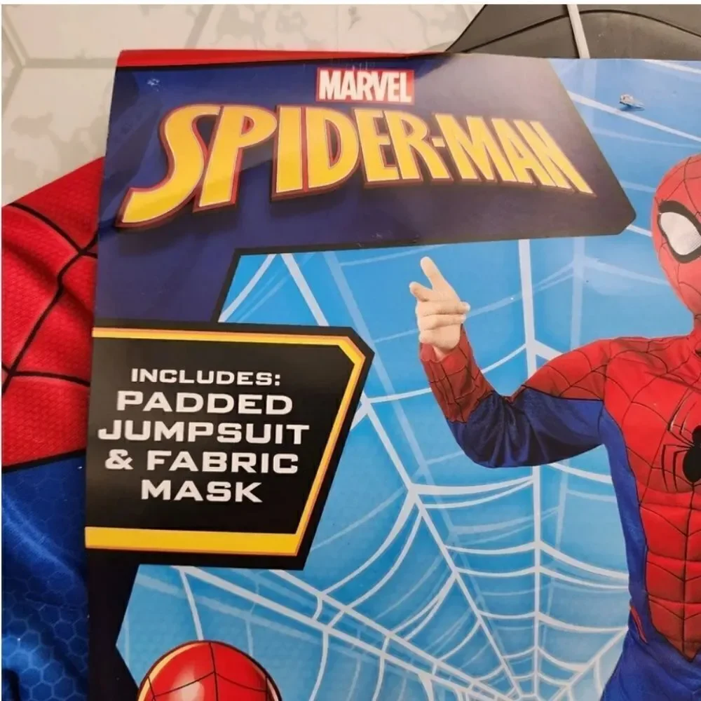 Nwt Toddler Officially Licensed Boys Marvel Spiderman Halloween Costume - Picture 2 of 4
